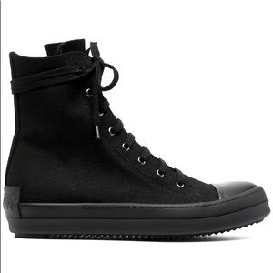 RICK OWENS DRKSHDW TWILL HI SNEAKER